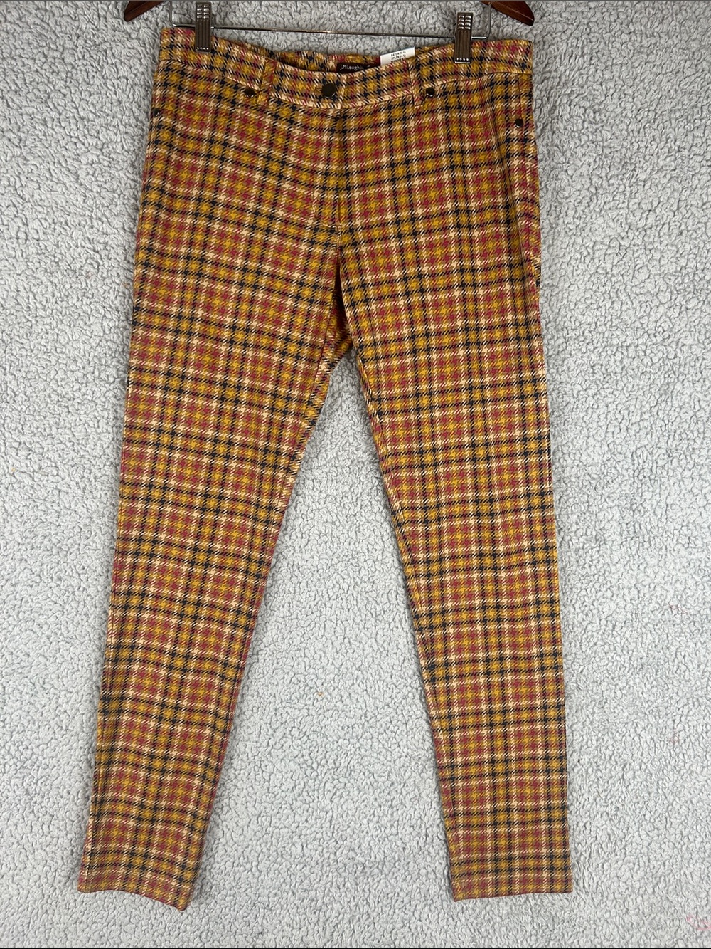 NWT J. Mc Laughlin Becca Legging Check Pattern Plaid Size 10